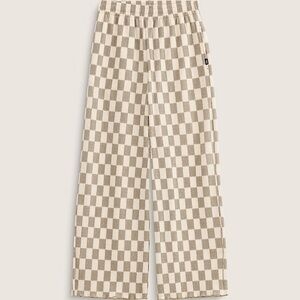Vans Beige and Cream Wren Checkered Pants